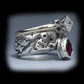 Day of the Dead Wedding Rings - Side