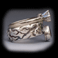 Day of the Dead Wedding Rings - Side